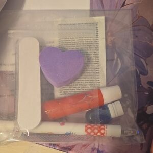Purple Heart Eraser and Stationery Set